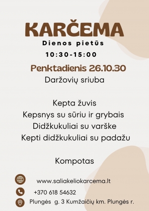 Dienos pietūs 10.30