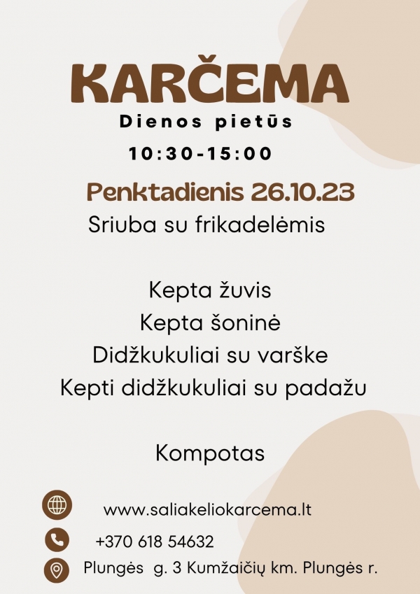 Dienos pietūs 10.23