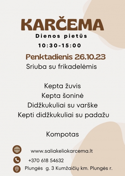 Dienos pietūs 10.23