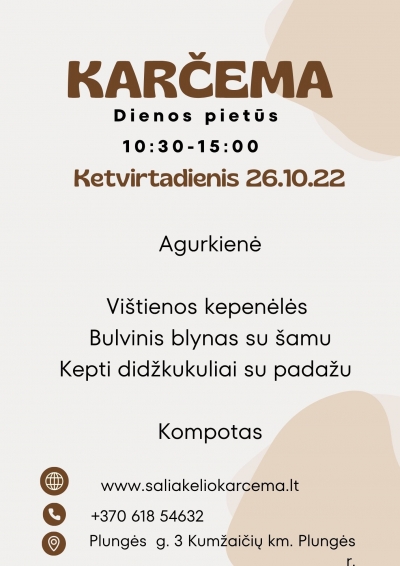 Dienos pietūs 10.22